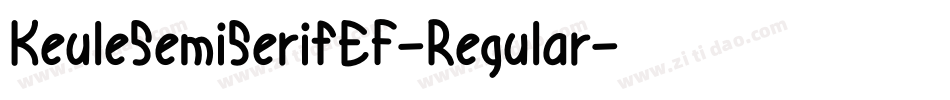 KeuleSemiSerifEF-Regular字体转换