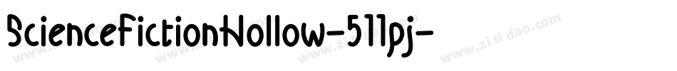 ScienceFictionHollow-511pj字体转换