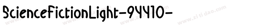 ScienceFictionLight-9YY10字体转换