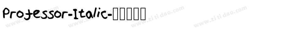 Professor-Italic字体转换