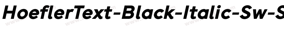 HoeflerText-Black-Italic-Sw-SC字体转换
