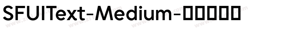 SFUIText-Medium字体转换