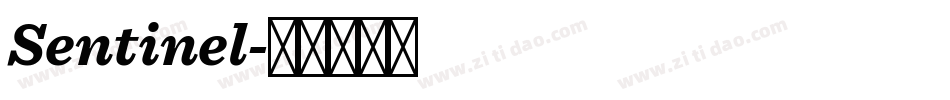 Sentinel字体转换