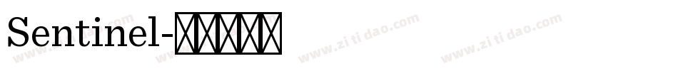 Sentinel字体转换