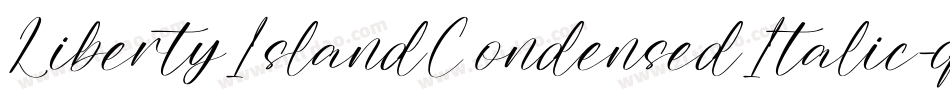 LibertyIslandCondensedItalic-qOz1字体转换