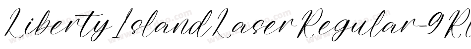 LibertyIslandLaserRegular-9RlB字体转换