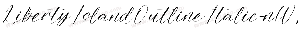 LibertyIslandOutlineItalic-nWPY字体转换