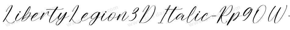LibertyLegion3DItalic-Rp9OW字体转换