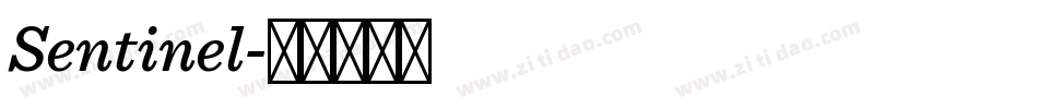 Sentinel字体转换