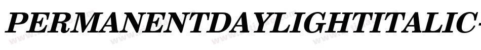 PERMANENTDAYLIGHTITALIC字体转换