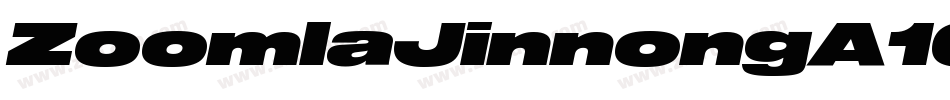 ZoomlaJinnongA106字体转换