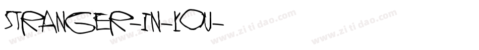 Stranger-In-You字体转换