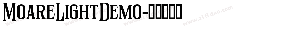 MoareLightDemo字体转换