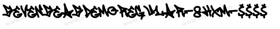 SevenSeasDemoRegular-8KXM字体转换