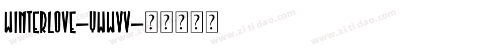 WinterLove-ywwvV字体转换