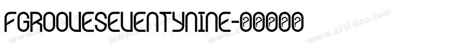 FGrooveSeventyNine字体转换