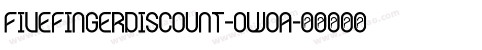 Fivefingerdiscount-owoa字体转换