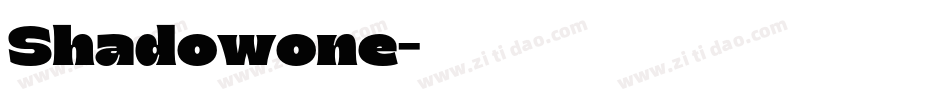 Shadowone字体转换