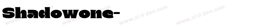 Shadowone字体转换