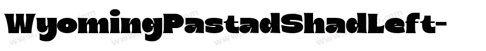WyomingPastadShadLeft字体转换
