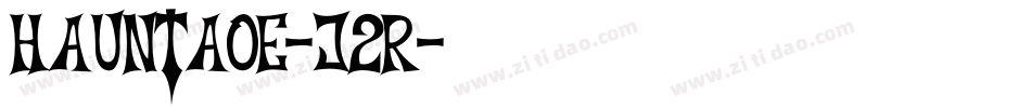 HauntAoe-j2R字体转换