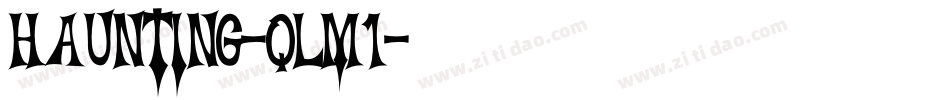 Haunting-qLm1字体转换