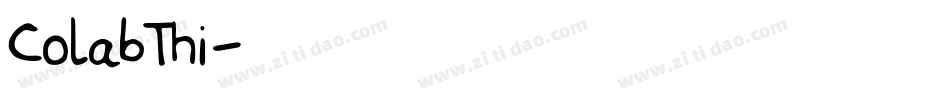ColabThi字体转换