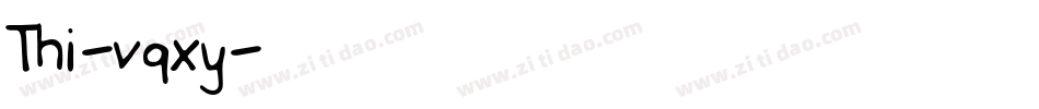Thi-vqxy字体转换