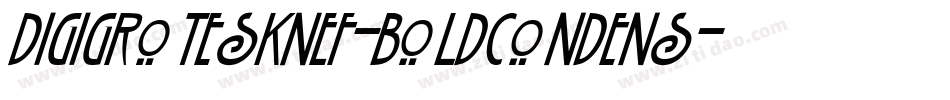DigiGroteskNEF-BoldCondens字体转换