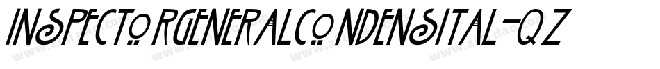 InspectorGeneralCondensItal-qZ280字体转换