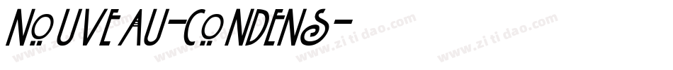 Nouveau-Condens字体转换