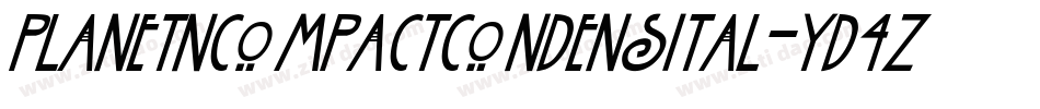 PlanetNCompactCondensItal-yd4Z字体转换