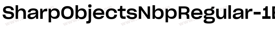 SharpObjectsNbpRegular-1E22字体转换