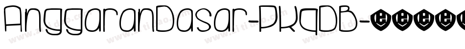 AnggaranDasar-PKqDB字体转换