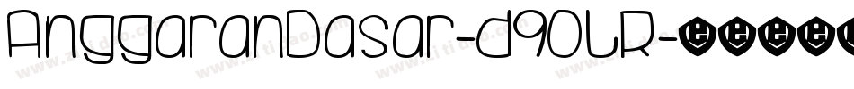 AnggaranDasar-d9OLR字体转换
