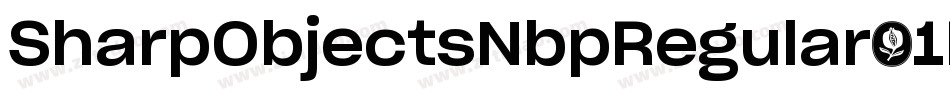 SharpObjectsNbpRegular-1E22字体转换