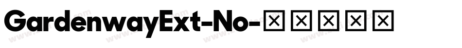 GardenwayExt-No字体转换