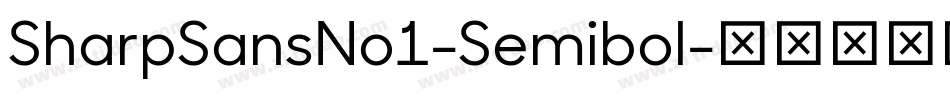 SharpSansNo1-Semibol字体转换