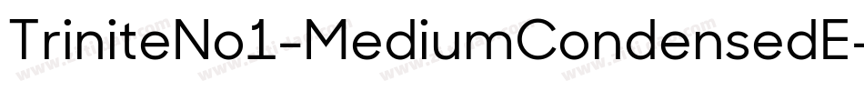 TriniteNo1-MediumCondensedE字体转换