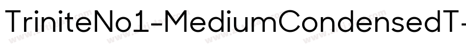 TriniteNo1-MediumCondensedT字体转换