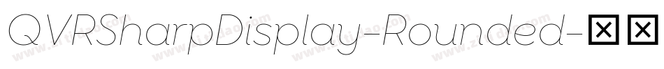 QVRSharpDisplay-Rounded字体转换