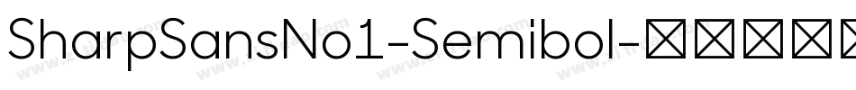 SharpSansNo1-Semibol字体转换