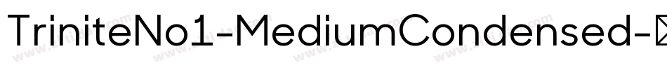 TriniteNo1-MediumCondensed字体转换