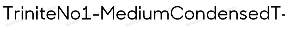 TriniteNo1-MediumCondensedT字体转换