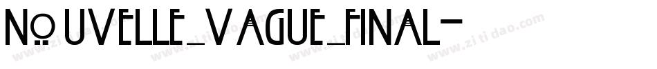 nouvelle_vague_final字体转换