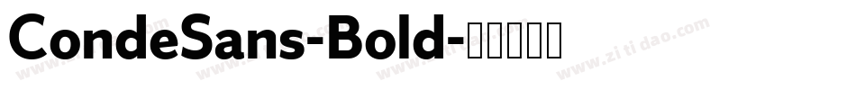 CondeSans-Bold字体转换