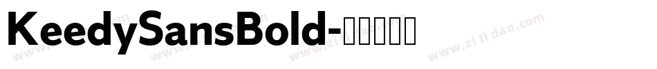 KeedySansBold字体转换