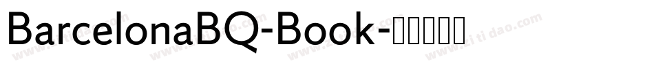 BarcelonaBQ-Book字体转换