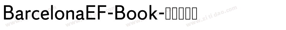 BarcelonaEF-Book字体转换