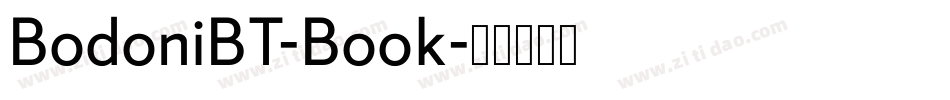 BodoniBT-Book字体转换